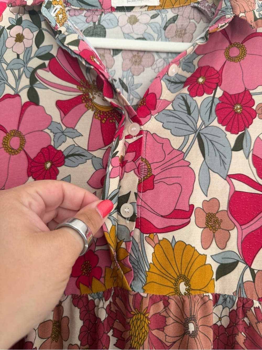 NATURAL LIFE Women's Rebecca Midi Dress in Vintage Floral - Picture 7 of 14